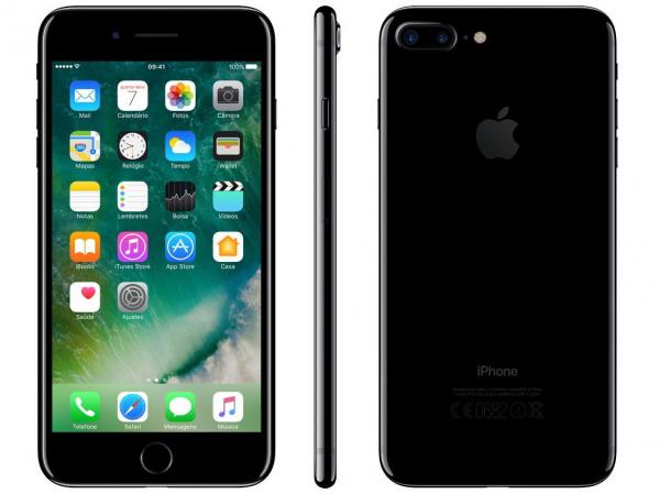 IPhone 7 Plus Apple 32GB Preto 4G Tela 5,5” Retina - Câmera 12MP + Selfie 7MP IOS 11 Proc. Chip A10