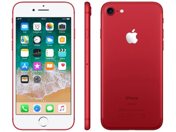IPhone 7 Red Special Edition Apple 128GB - 4G 4.7” Câm. 12MP + Selfie 7MP IOS 11