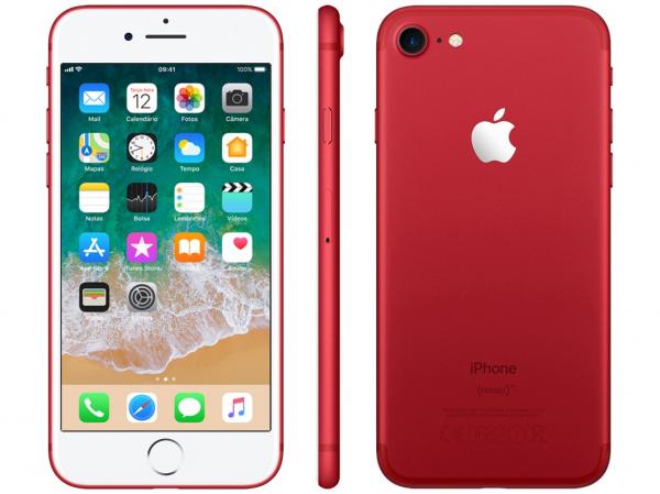 IPhone 7 Vermelho / Red Special Edition Apple - 128GB 4G 4.7” Câm. 12MP + Selfie 7MP IOS 11