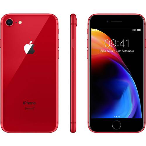 Tudo sobre 'IPhone 8 256GB Vermelho Special Edition Tela 4.7" IOS 11 4G Câmera 12MP - Apple'