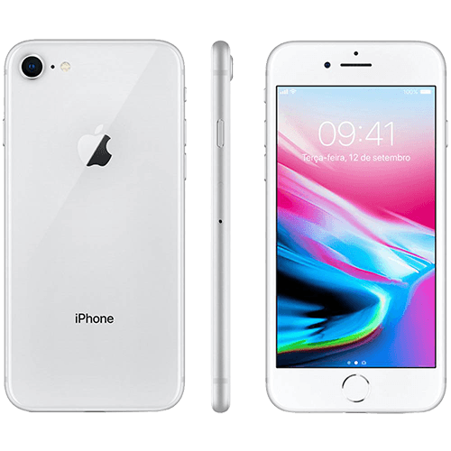 IPhone 8 64GB Prata Tela 4.7" IOS 4G Câmera 12MP - Apple