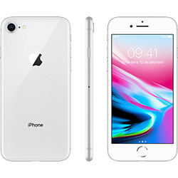 IPhone 8 Prata 64GB Tela 4.7" IOS 11 4G Wi-Fi Câmera 12MP - Apple