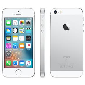 IPhone SE Apple com 64GB, Tela 4”, IOS 9, Sensor de Impressão Digital, Câmera ISight 12MP, Wi-Fi, 3G/4G, GPS, MP3, Bluetooth e NFC - Prateado