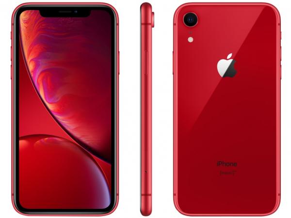 IPhone XR Apple 256GB Product Red 4G Tela 6,1” - Retina Câm. 12MP + Selfie 7MP IOS 12