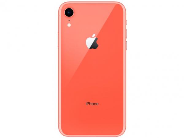 IPhone XR Apple 64GB Coral 4G Tela 6,1” Retina - Câmera 12MP + Selfie 7MP IOS 12 A12 Bionic Chip