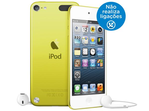 IPod Touch Apple 16GB Multi-Touch Wi-Fi Bluetooth - Câmera 5MP MGG12BZ/A Amarelo