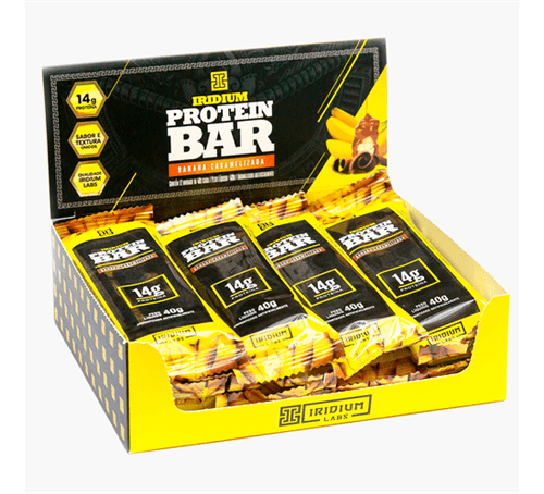 Iridium Protein Bar - Caixa com 12 Unidades Iridium Protein Bar - Banana Caramelizada