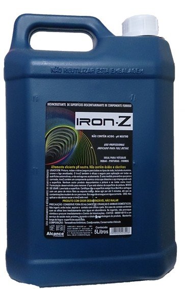 Iron-Z Descontaminante de Componente Ferroso 5lt Alcance Profissional