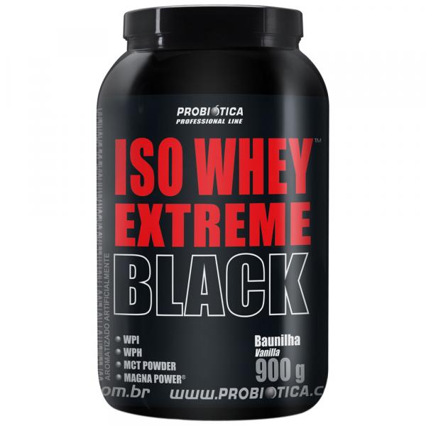 Iso Whey Extreme Black - 900 G - Probiótica - Baunilha