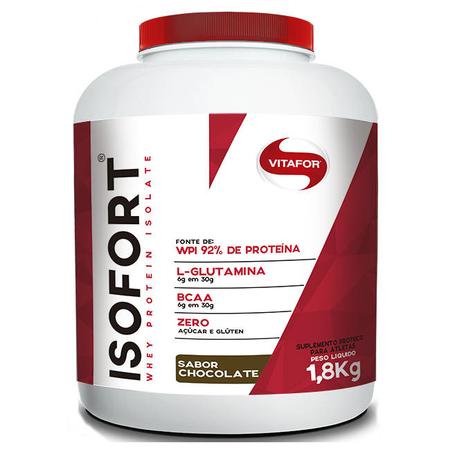 Isofort Whey Protein Isolado - Vitafor - Chocolate - 1,8Kg