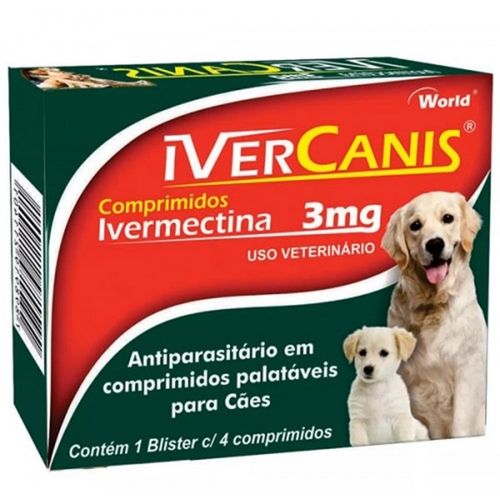 Ivercanis 3mg 4 Comprimidos