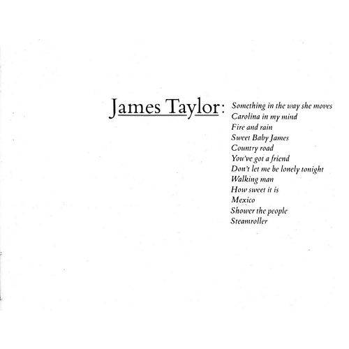 Tudo sobre 'James Taylor / Greatest Hits - CD'