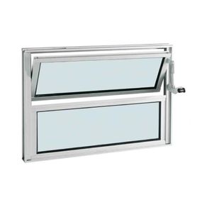 Janela Basculante Sasazaki Alumínio Vidro Mini Boreal 40x60x3,3cm Branco