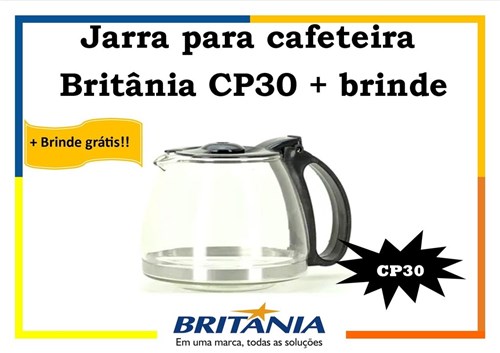 Jarra para Cafeteira Britânia Cp30 / Cp 30 / Cp30 Inox