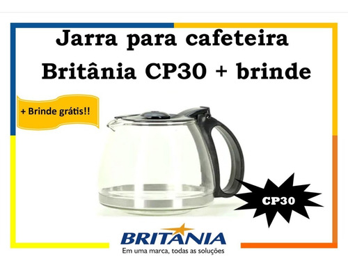 Jarra para Cafeteira Britânia Cp30 / Cp 30 / Cp30 Inox