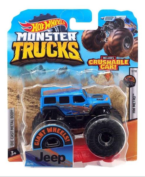 Jeep Monster Trucks Hot Wheels - Mattel GBT92