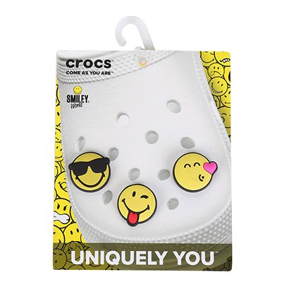 Jibbitz Infantil Crocs Smiley 3 Peças