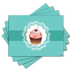 Jogo Americano - Cupcake com 4 Peças - 716Jo
