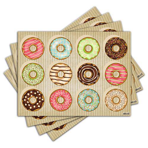 Jogo Americano - Donuts com 4 Peças - 303jo