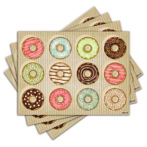 Jogo Americano - Donuts com 4 Peças - 303Jo
