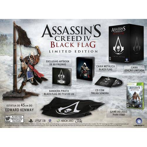 Jogo Assassins Creed 4: Black Flag Limited Edition Signature - Xbox 360