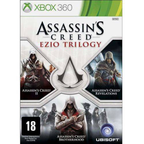 Tudo sobre 'Jogo Assassins Creed Ezio Trilogy Xbox 360'