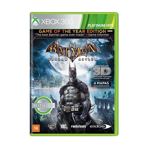 Jogo Batman: Arkham Asylum (Goty) - Xbox 360