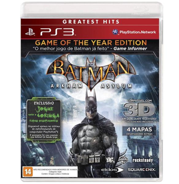 Jogo Batman Arkham Asylum PS3-Warner