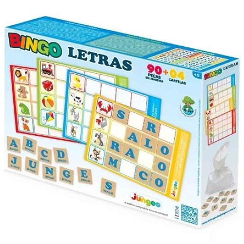 Jogo Bingo Letras Educativo Junges 705
