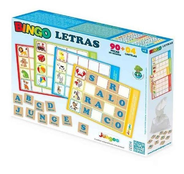 Jogo Bingo Letras Educativo - Junges