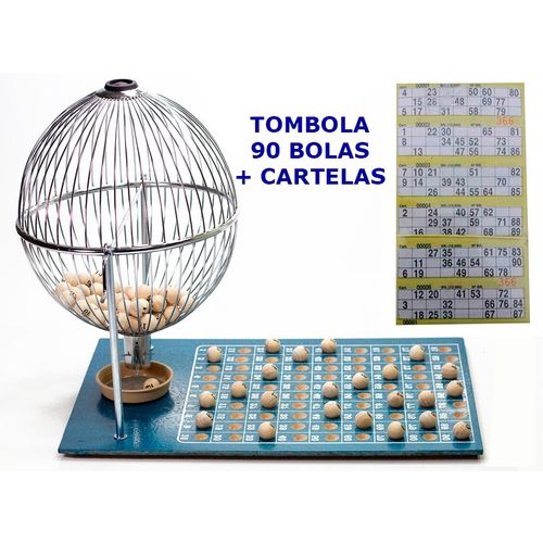 Tudo sobre 'Jogo Bingo Tombola Nº3 com 90 Bolas + 1000 (mil) Cartelas'