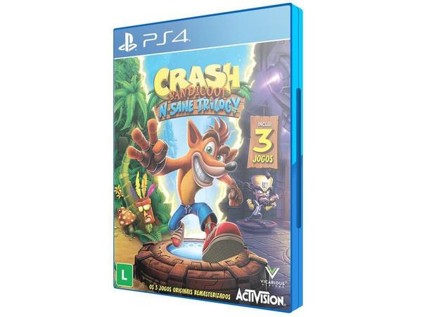 Jogo Crash Bandicoot N'Sane Trilogy - PS4 - Activision
