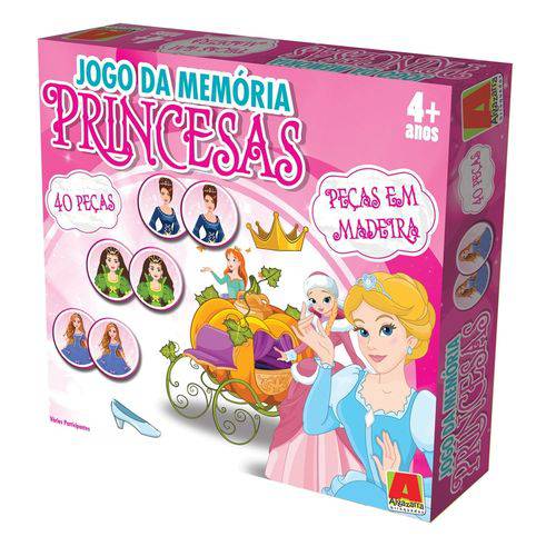 Tudo sobre 'Jogo da Memória 40 Peças - Princesas - Algazarra'