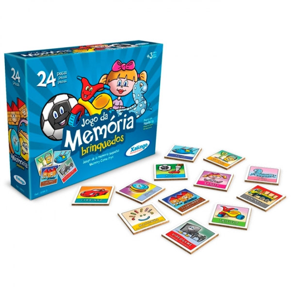 Jogo da Memória - Brinquedos 24 Pçs 50965 - Xalingo