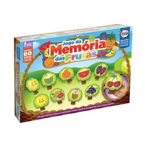 Jogo da Memória das Frutas - Toia Brinquedos