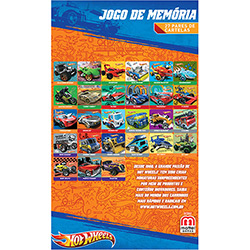 Tamanhos, Medidas e Dimensões do produto Jogo da Memória Hot Wheels BCB82 - Mattel