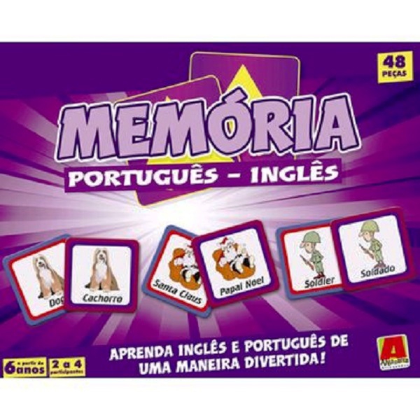 Jogo da Memória Português Inglês - Algazarra