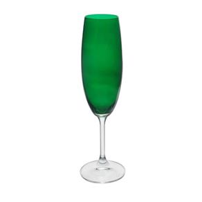 Jogo de 6 Taças Anna para Champagne Verde 220ml - Verde