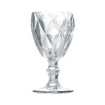 6 Taça Vinho Transparente Diamond 210 Ml - Ref 6472 Lyor