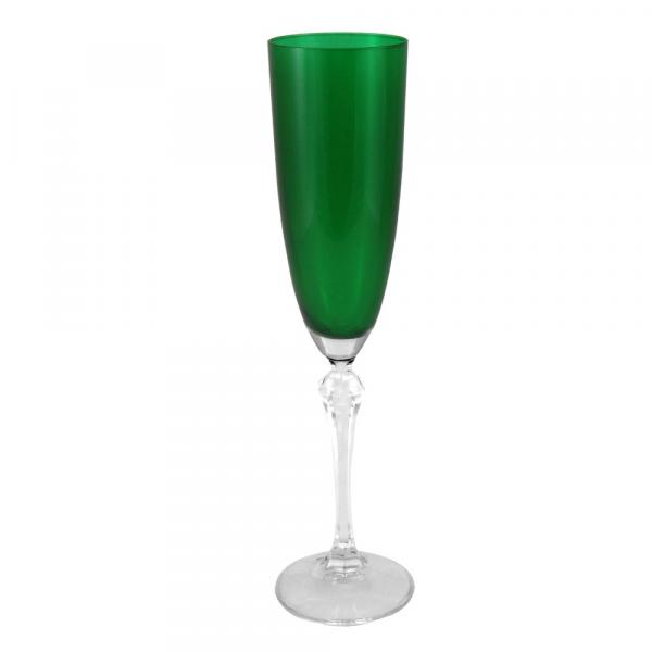Jogo de 6 Taças Elisabeth Verde para Champagne - Bohemia