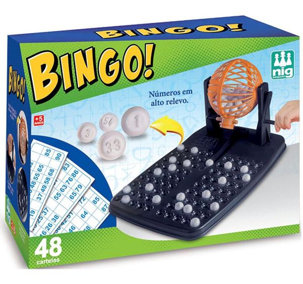 Jogo de Bingo 48 Cartelas Infantil Diversão - Nig