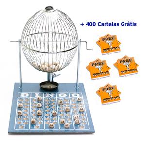 Jogo de Bingo 75 Bolas Grande Nº3 com 400 Cartelas IC