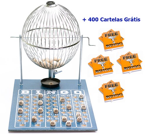 Jogo de Bingo 75 Bolas Grande Nº3 com 400 Cartelas Ic