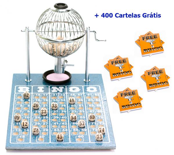 Jogo de Bingo 75 Bolas Pequeno Nº1 com 400 Cartelas IC - It