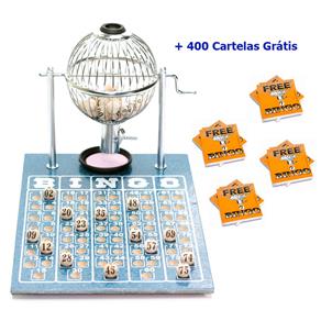 Jogo de Bingo 75 Bolas Pequeno Nº1 com 400 Cartelas IZ