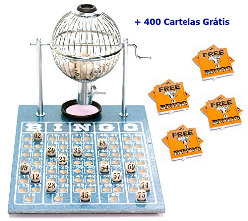 Jogo de Bingo 75 Bolas Pequeno Nº1 com 400 Cartelas IZ