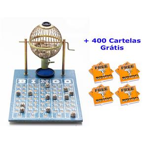 Jogo de Bingo 75 Bolas Pequeno Nº1 com 400 Cartelas IZA