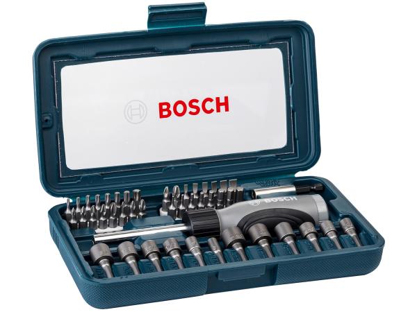 Jogo de Bits Bosch 1/4” 2607017399 - 46 Peças