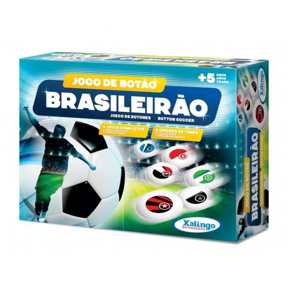 Jogo de Botão Brasileirão com 4 Jogos Completos Xalingo