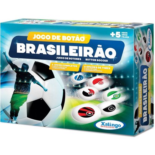 Jogo de Botão Infantil Brasileirão C/4 Times - Xalingo